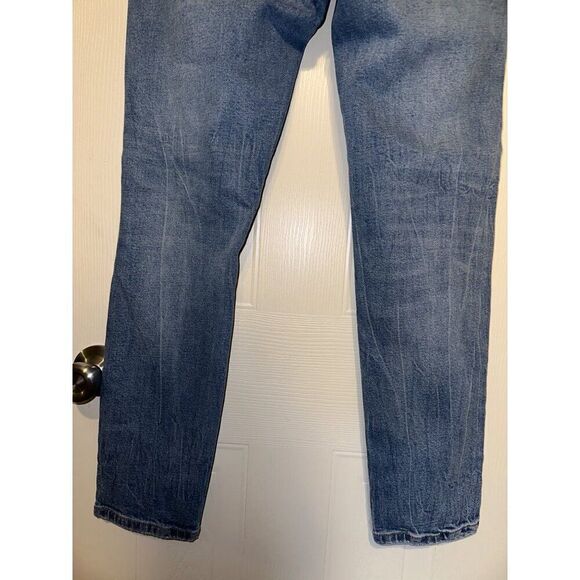Anthropologie Dear John Valley Blue Mid-Rise Skinny Distressed Jeans  Size 29 - Picture 6 of 10